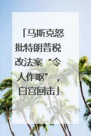 马斯克怒批特朗普税改法案“令人作呕”，白宫回击