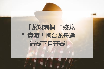 龙翔刺桐 “蛟龙”竞渡！闽台龙舟邀请赛下月开赛