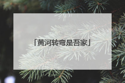 黄河转弯是吾家