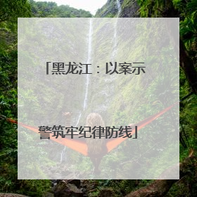 黑龙江：以案示警筑牢纪律防线