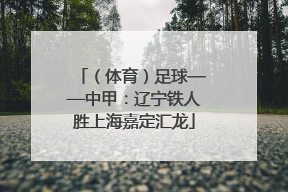 （体育）足球——中甲：辽宁铁人胜上海嘉定汇龙