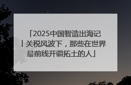 2025中国智造出海记丨关税风波下，那些在世界最前线开疆拓土的人