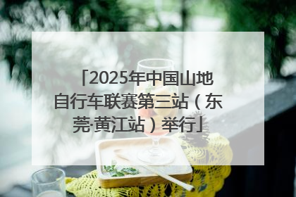 2025年中国山地自行车联赛第三站（东莞·黄江站）举行