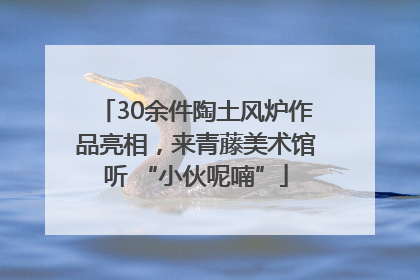 30余件陶土风炉作品亮相，来青藤美术馆听 “小伙呢喃”