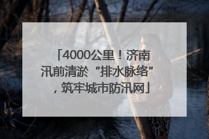 4000公里！济南汛前清淤“排水脉络”，筑牢城市防汛网