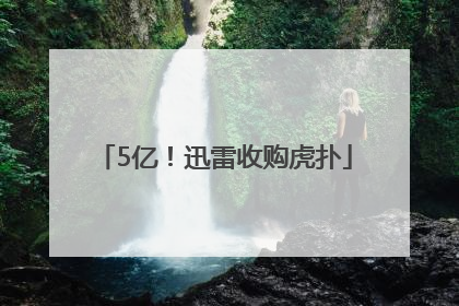 5亿！迅雷收购虎扑