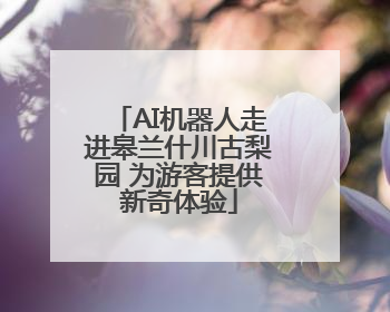 AI机器人走进皋兰什川古梨园 为游客提供新奇体验
