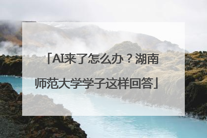 AI来了怎么办？湖南师范大学学子这样回答