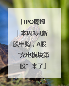 IPO周报｜本周3只新股申购，A股“充电模块第一股”来了