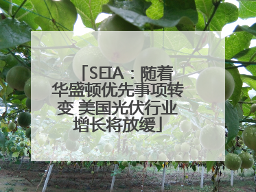 SEIA：随着华盛顿优先事项转变 美国光伏行业增长将放缓
